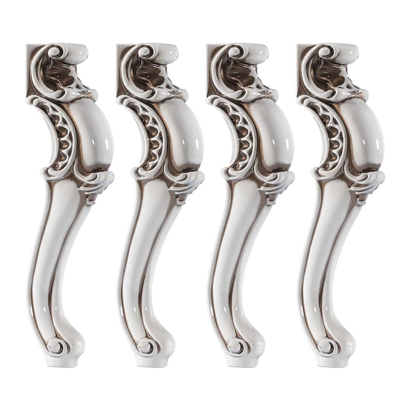 Krem Kahve 4 Adet Valenta Plastik Sehpa Ayağı 47 cm Mobilya Zigon Çay Orta Sehpası Ayak Ayakları - 7