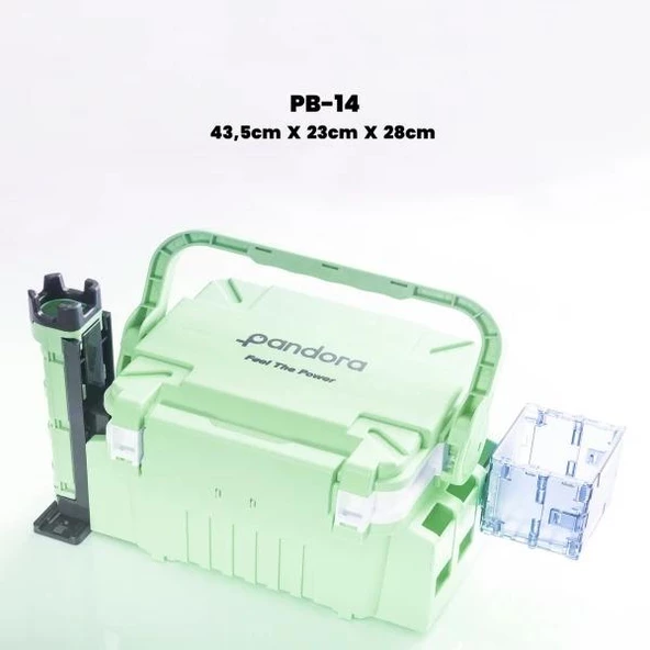 Pandora Çift Katlı Ekstra Dayanıklı Profesyonel Balıkçı Kutu Çanta PB14 43.5x23x28 cm - 3