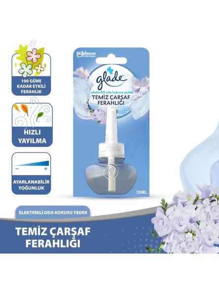 Glade Elektrikli Oda Kokusu Yedek Temiz Çarşaf Ferahlığı