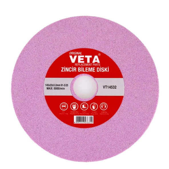 Veta VT14532 Zincir Bileme Diski 145x22x3.2mm 91 - 3/25 ürün görseli 1