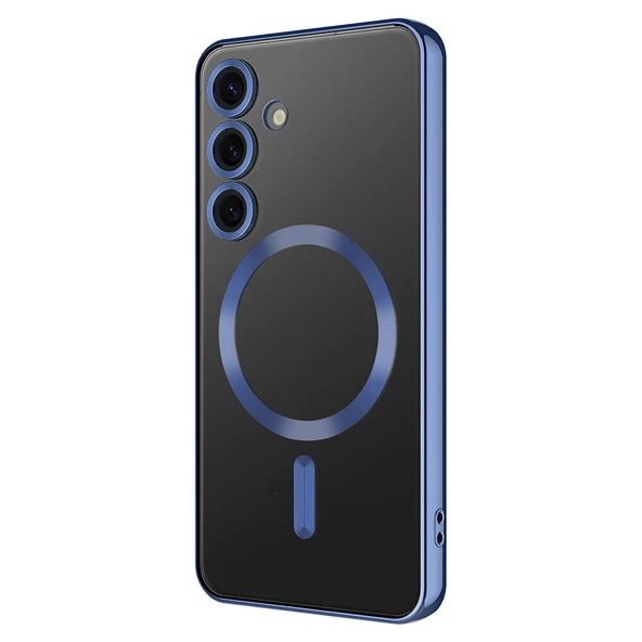 Samsung Galaxy S24 Plus Kılıf Kamera Korumalı Kablosuz Wireless Şarj Özellikli Demre Kapak - Resim 9