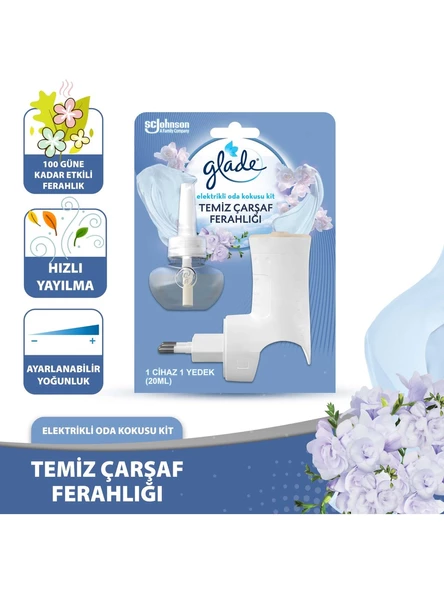 Glade Elektrikli Oda Kokusu Kit Temiz Çarşaf Ferahlığı - 2