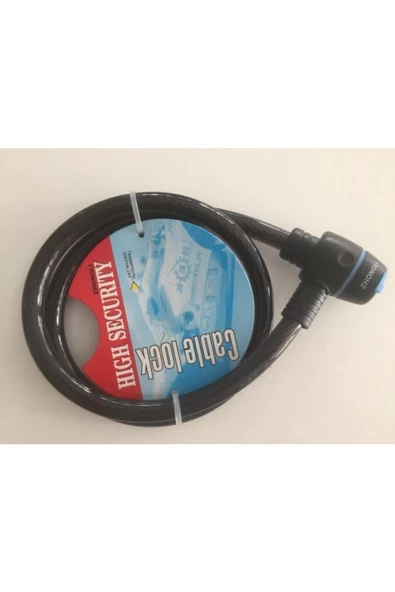 Bisiklet Motor Kilidi Halatlı Kalın Anahtarlı Kilit 15 X 1000 Sağlam Ve Kullanışlı Kilit - 2