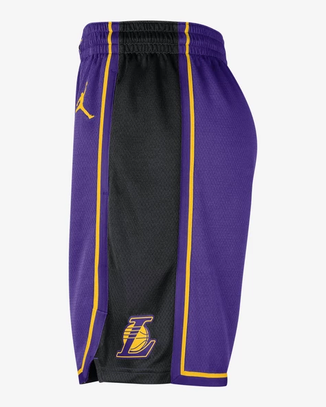 Los Angeles Lakers Statement Edition Jordan Dri-FIT NBA Swingman Erkek Basketbol Şortu M Beden - 3