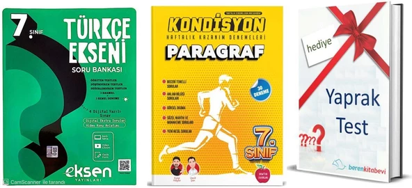 Eksen Yayınları Türkçe Ekseni + Newton Kondisyon Paragraf + Yaprak Test Hediye