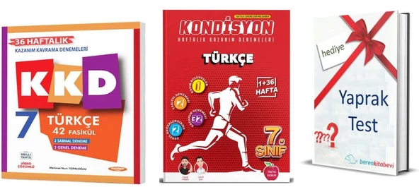 Kurmay KKD Türkçe + Newton Kondisyon Türkçe + Yaprak Test Hediye