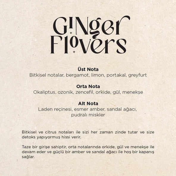 CARPEX Ginger Flowers A1 Koku Kartuşu 200 ML - 3