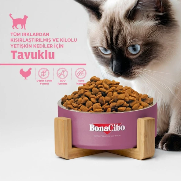 Bonacibo Adult Cat Light & Sterilised Kısırlaştırılmış ve Kilolu Kediler İçin 2 kg - 5