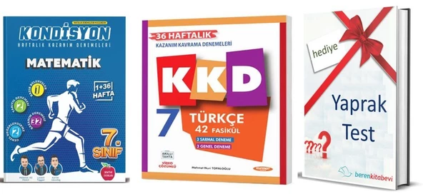 Kurmay KKD Türkçe + Newton Kondisyon Matematik + Yaprak Test Hediye ürün görseli 1