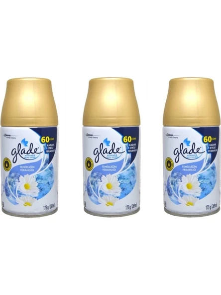 Glade Yedek Sprey Oda Kokusu Temizliğin Ferahlığı 269 ml x 3 Adet