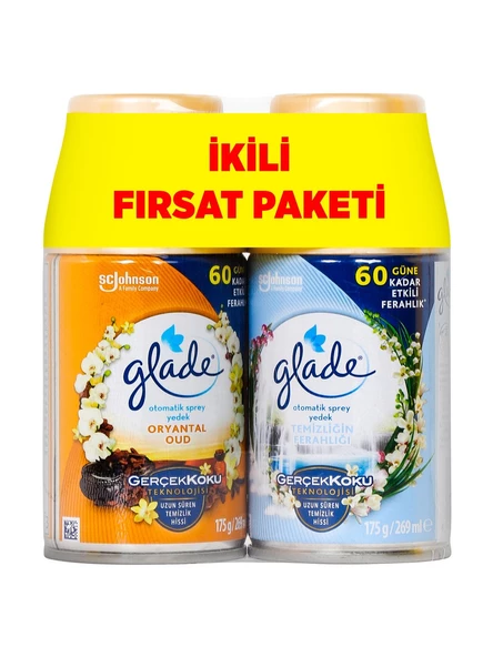 Glade Oda Kokusu Otomatik Sprey Yedek Oryantal Oud - Temizliğin Ferahlığı 269 ml