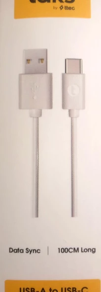 Ttec Taks Şarj Ve Veri Kablosu 1Metre 5DK33 Siyah Beyaz Ve Uç Seçenekleri Mevcut - 5