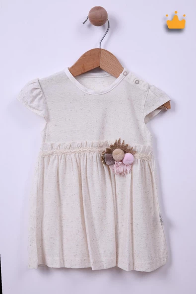 Babyhola Kız Bebek Bayramlık Çiçek Detaylı Elbise 229203 - 6