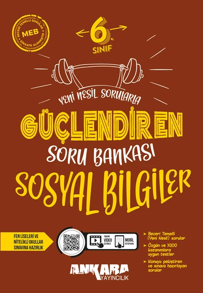 Ankara Yayıncılık 6. Sınıf Sosyal Bilgiler Güçlendiren Soru Bankası