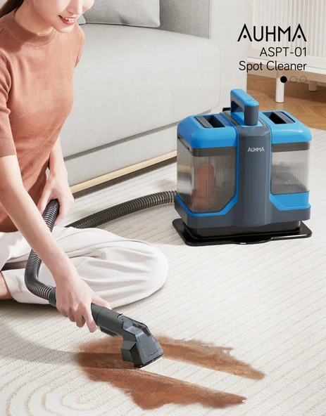 Auhma Çift Hazneli Koltuk Ve Halı Yıkama Makinesi Mavi ASPT-01 - 4