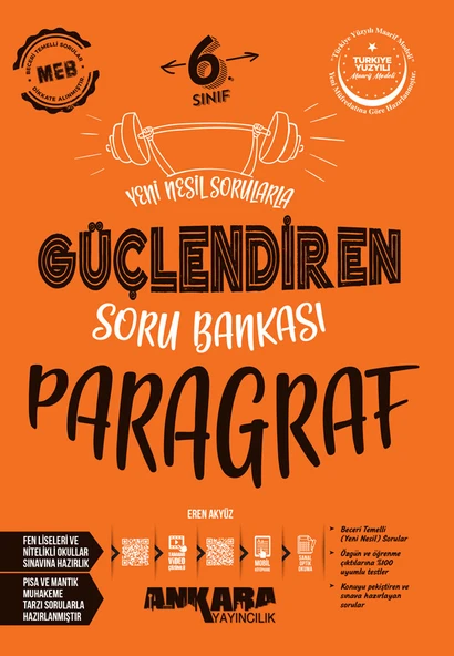 Ankara Yayıncılık 6. Sınıf Paragraf Güçlendiren Soru Bankası - 1