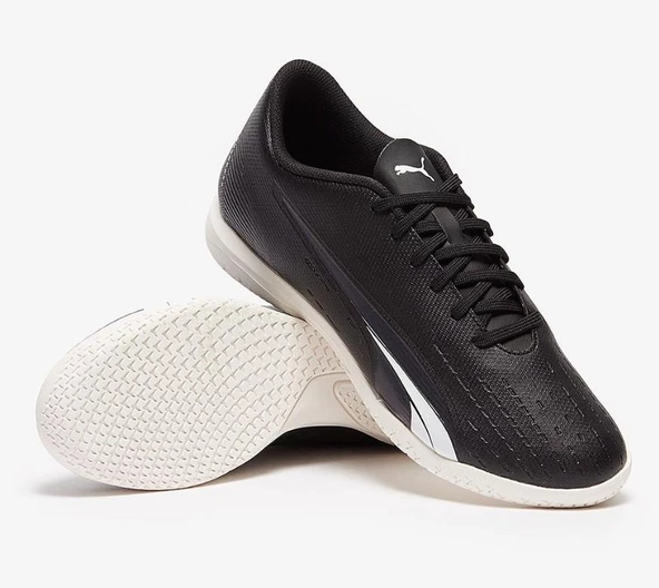 Puma Ultra Play It Erkek Siyah Beyaz Halı Saha Ayakkabısı