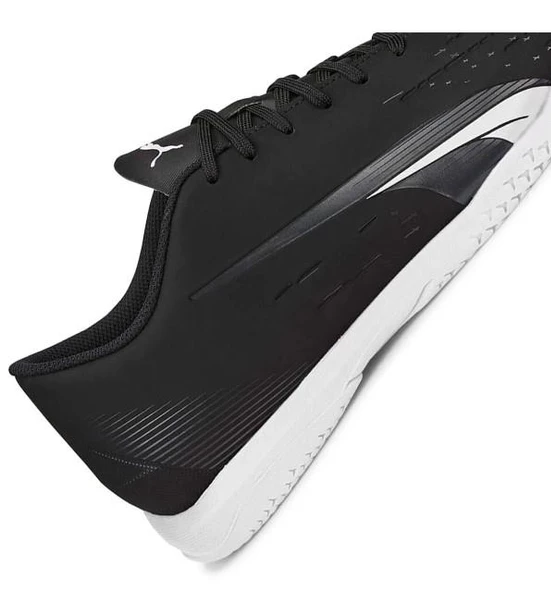 Puma Ultra Play It Erkek Siyah Beyaz Halı Saha Ayakkabısı - Resim 3