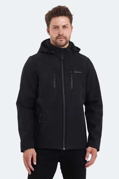 Slazenger ST21JE004 Ha-Yun Erkek Softshell Kapüşonlu Mont & Kaban