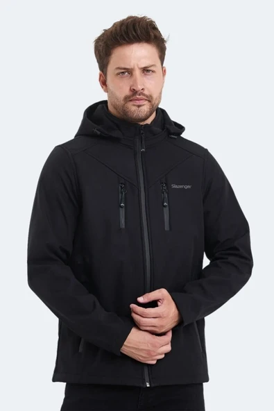 Slazenger ST21JE004 Ha-Yun Erkek Softshell Kapüşonlu Mont & Kaban - 3