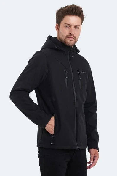 Slazenger ST21JE004 Ha-Yun Erkek Softshell Kapüşonlu Mont & Kaban - 2
