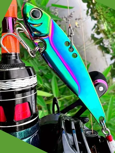 Eagenset Yapay Yem 15gram / 6,8 c.m Çok Renkli Spin, Rapala, Jig Yem, Zoka Yem, Alabalık, Çinekop, Levrek, Lüfer, Palamut, Zargana, Turna, Zoka Yem - 7