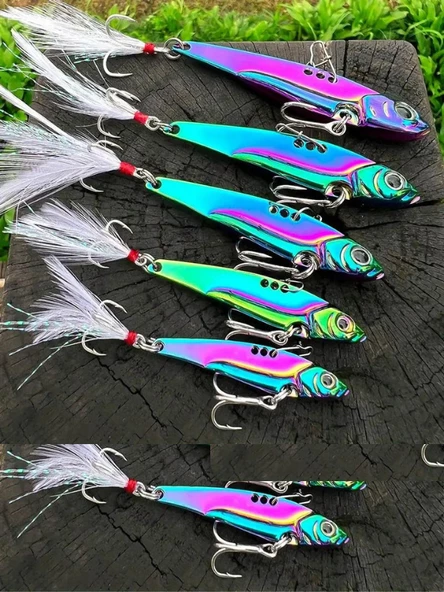 Eagenset Yapay Yem 15gram / 6,8 c.m Çok Renkli Spin, Rapala, Jig Yem, Zoka Yem, Alabalık, Çinekop, Levrek, Lüfer, Palamut, Zargana, Turna, Zoka Yem - 4