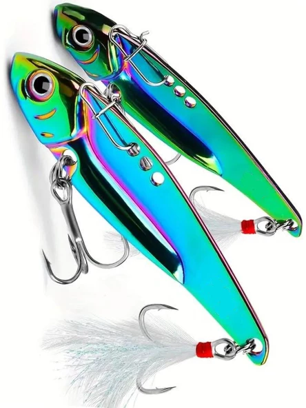 Eagenset Yapay Yem 15gram / 6,8 c.m Çok Renkli Spin, Rapala, Jig Yem, Zoka Yem, Alabalık, Çinekop, Levrek, Lüfer, Palamut, Zargana, Turna, Zoka Yem - 2