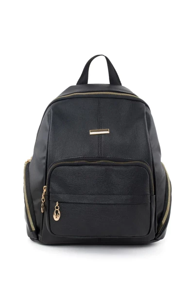 Monalisa Home Kadın Çok Bölmeli Yıkama Deri Sırt Çanta - Resim 2