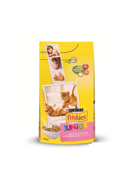 Friskies Tavuk Hindi Eti Ve Sütlü Yavru Kedi Kuru Maması 1,5 Kg