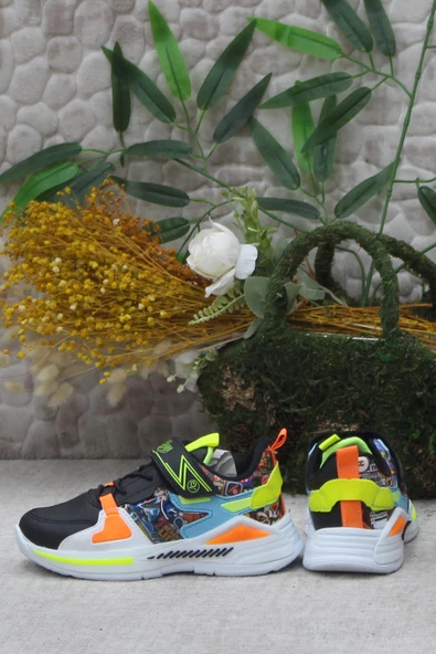 M.P 242 3325 Siyah Mavi Rahat Hafif Orijinal Ürün Erkek Çocuk Ayakkabı - Resim 4