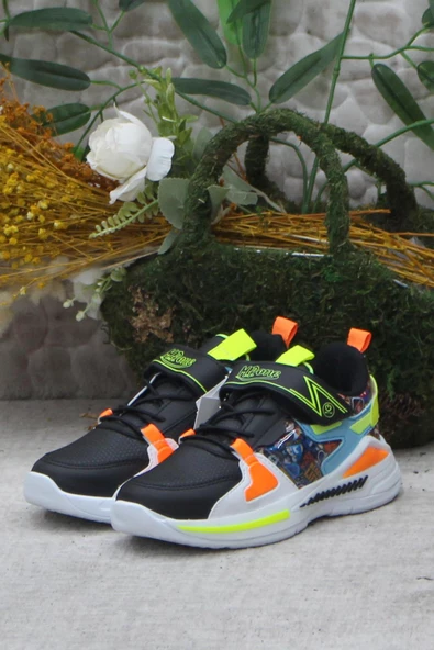 M.P 242 3325 Siyah Mavi Rahat Hafif Orijinal Ürün Erkek Çocuk Ayakkabı - Resim 2