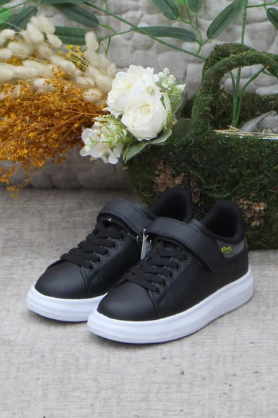 M.P 242 3317 Siyah Beyaz Rahat Hafif Orijinal Ürün Kız Çocuk Ayakkabı - Resim 2