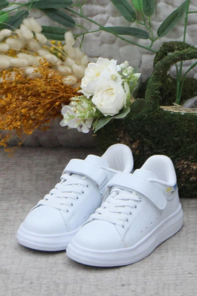 M.P 242 3317 Beyaz Rahat Hafif Orijinal Ürün Kız Çocuk Ayakkabı - Resim 2