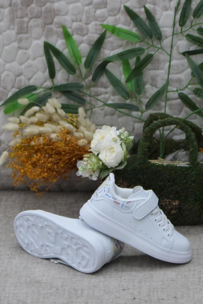 M.P 242 3317 Beyaz Rahat Hafif Orijinal Ürün Kız Çocuk Ayakkabı - Resim 5