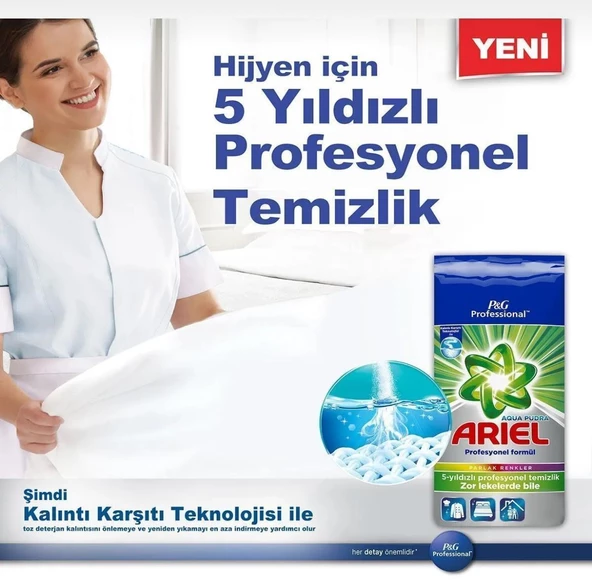 Ariel Professional Aqua Pudra Toz Çamaşır Deterjanı 8.5 Kg 56 Yıkama