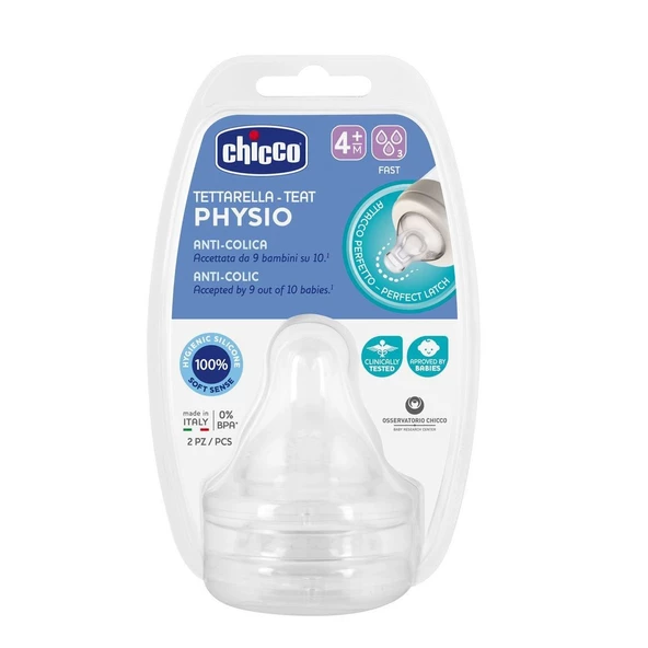 Chicco Well-Being 2'Li Biberon Emziği 4+ Ay