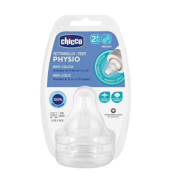 Chicco Well-Being 2'Li Biberon Emziği 2+ Ay