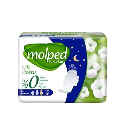 Molped PureSoft Gece Ped 6 Adet