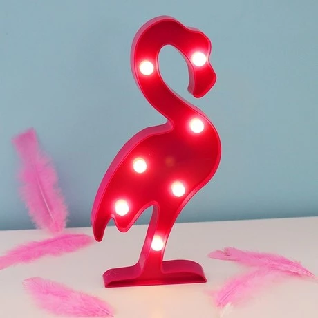 Led Işıklı Flamingo Gece Lambası