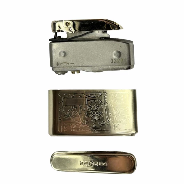 İbelo Tarz Çelik Depo Promise Çakmak Altın Renk - Resim 4