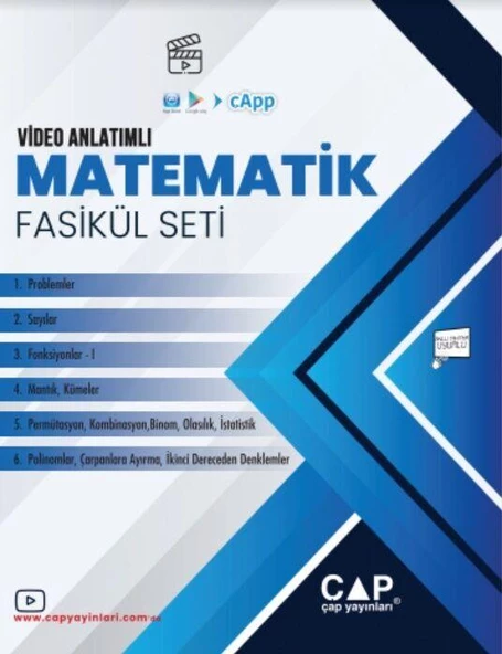 TYT Matematik Seti Tamamı Video Çözümlü Çap Yayınları