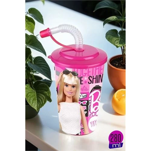 ModaCar Barbie Pipetli Bardak