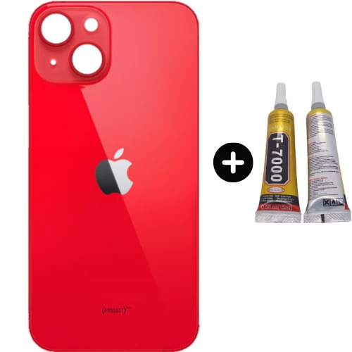 iPhone 14 Plus Uyumlu Arka Pil Batarya Kapak Kırmızı + B7000