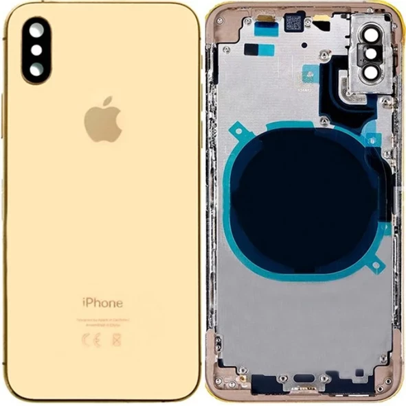 iPhone XS Uyumlu Boş Kasa Gold