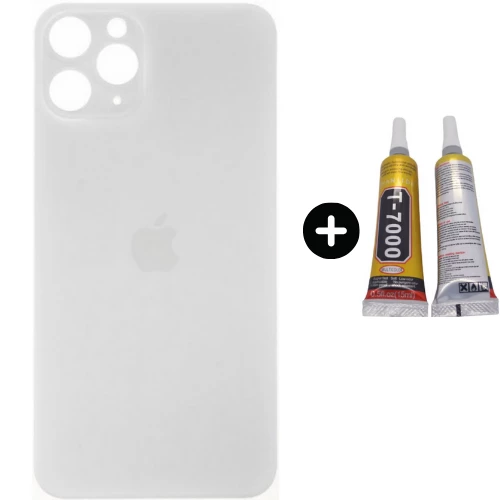 iPhone 11 Pro Max Uyumlu Arka Pil Batarya Kapak Beyaz + B7000