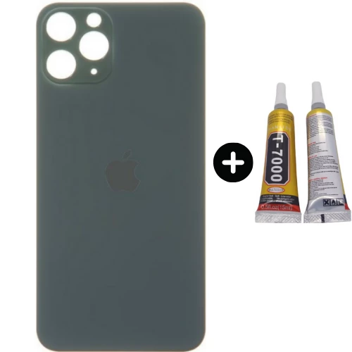 iPhone 11 Pro Max Uyumlu Arka Pil Batarya Kapak Yeşil + B7000