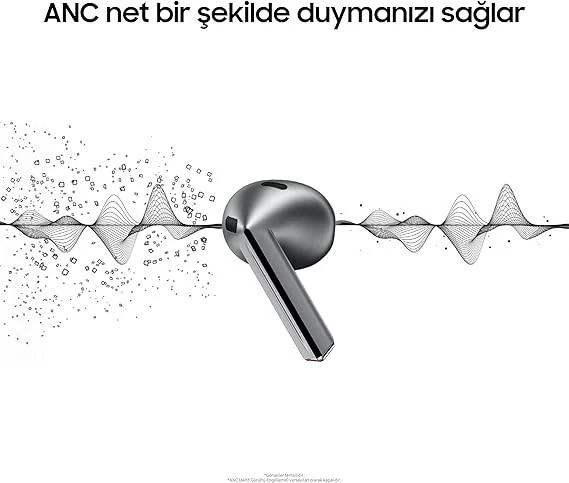 SAMSUNG Galaxy Buds3, Gümüş, Kablosuz Bluetooth Kulak İçi Kulaklık, Adaptif EQ/ANC(Aktif Gürültü Engelleme), Hi-Fi Ses, 360 Audio (Samsung Türkiye Garantili) - 2