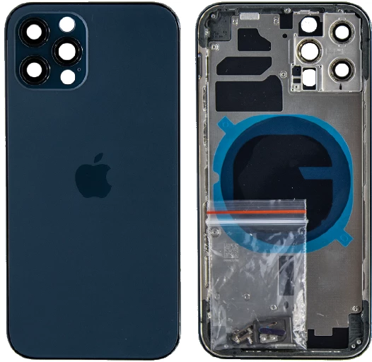 iPhone 12 Pro Uyumlu Boş Kasa Mavi ürün görseli 1