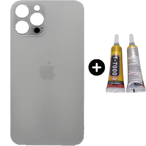 iPhone 12 Pro Max Uyumlu Arka Pil Batarya Kapak Beyaz + B7000